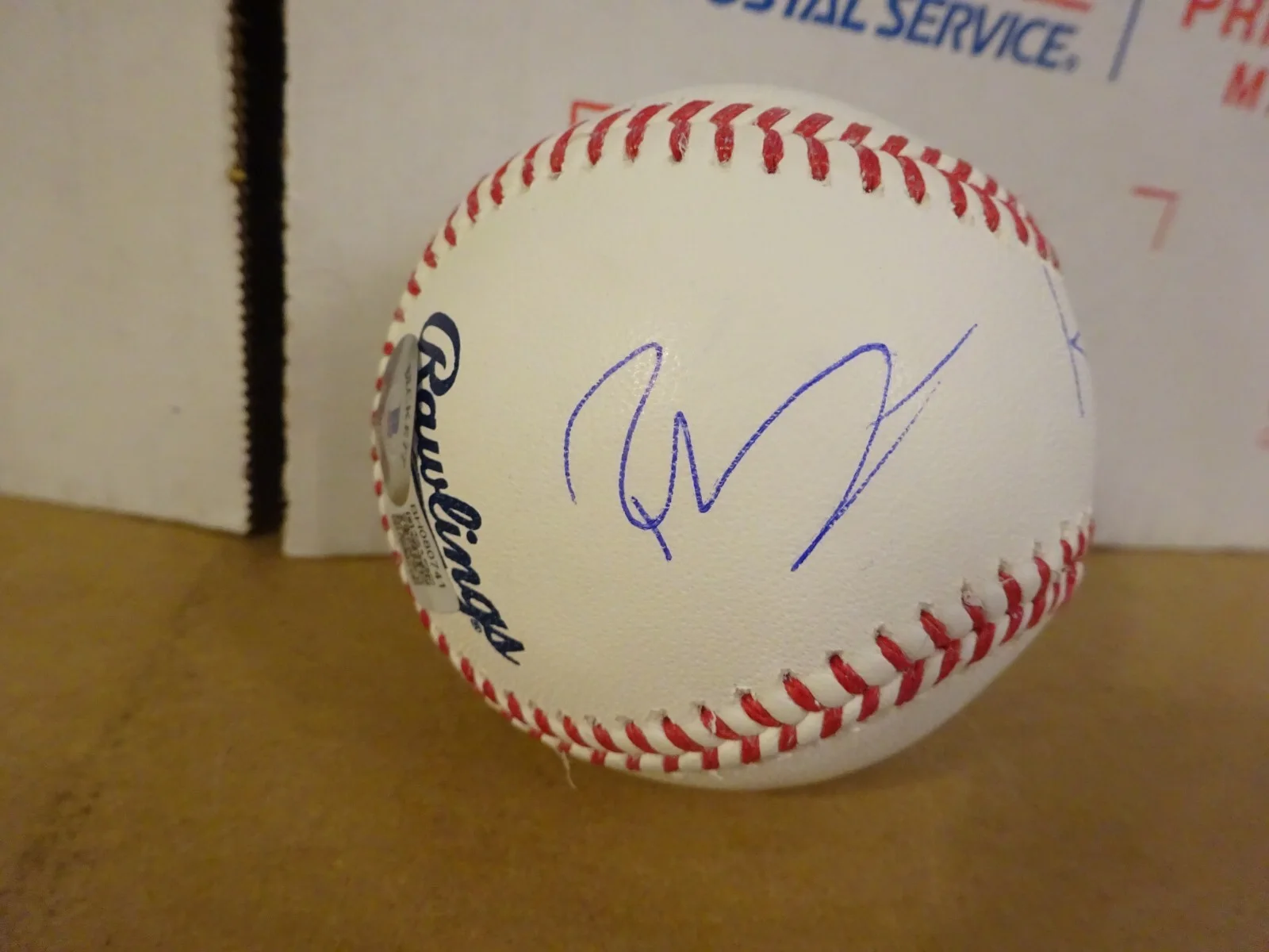 Rob McElhenney, Kaitlin Olson — Signed Rob McElhenney & Kaitlin Olson It's Always Sunny Baseball Beckett BAS COA, image 2