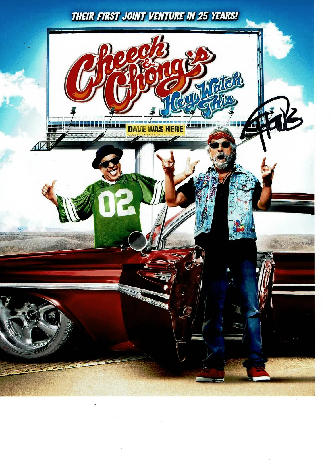 TOMMY CHONG of Cheech & Chong — TOMMY CHONG of Cheech & Chong autographed 8x10 color photo