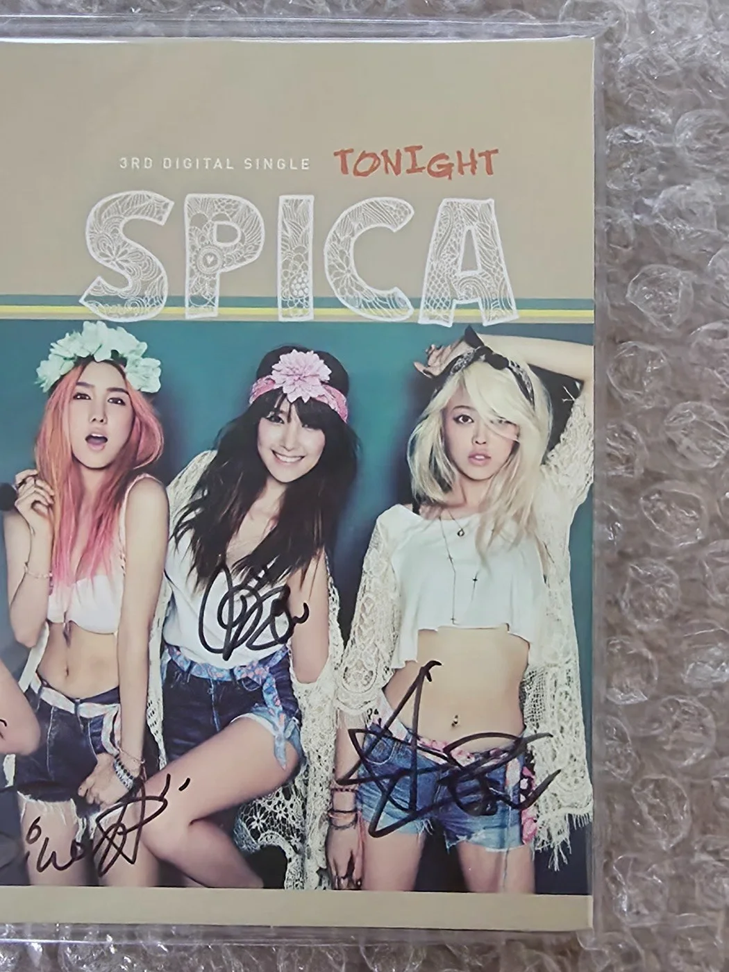 SPICA 3rd Digital Single Album Tonight Autographed Hand Signed, image 4