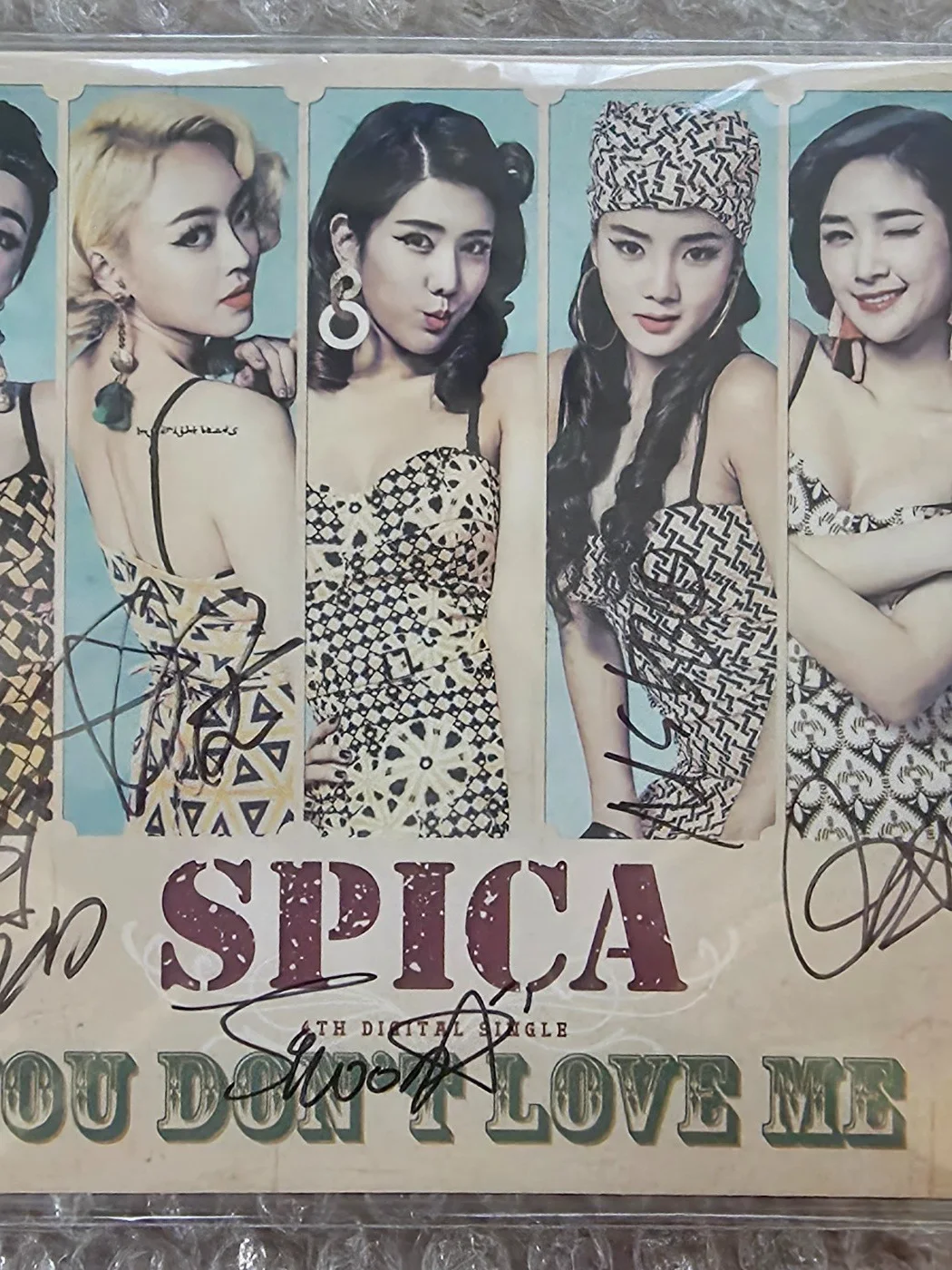 SPICA 4th Digital Single Album You Don't Love Me Autographed Hand Signed, изображение 3
