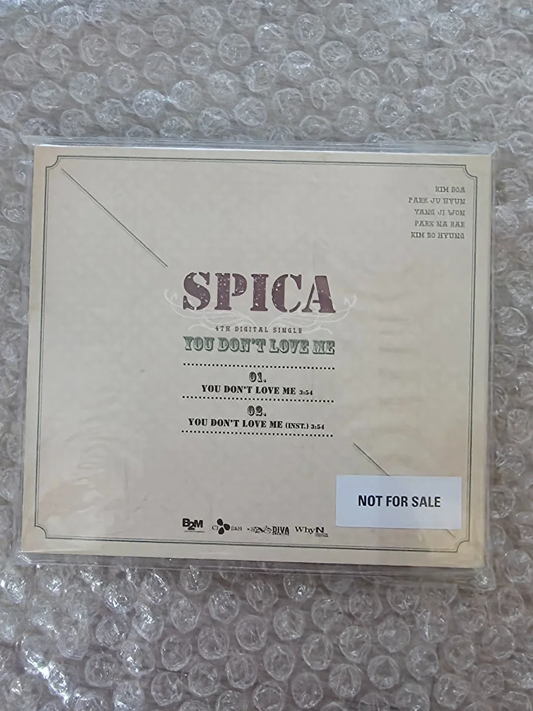 SPICA 4th Digital Single Album You Don't Love Me Autographed Hand Signed, изображение 5