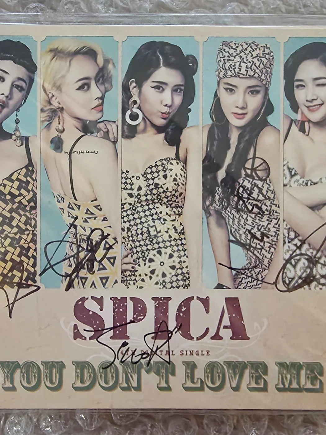 SPICA 4th Digital Single Album You Don't Love Me Autographed Hand Signed, изображение 5