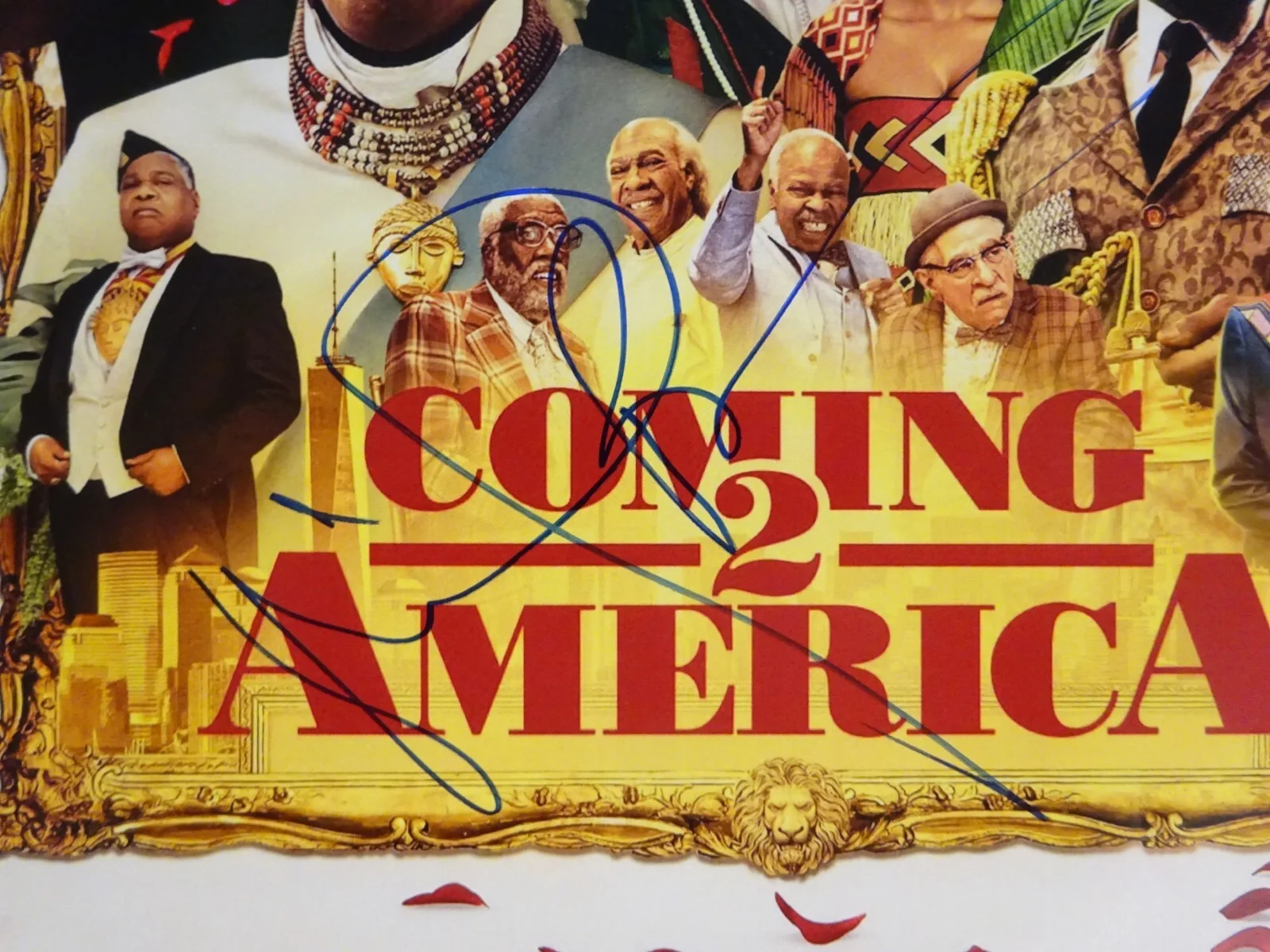 Michael Blackson — Signed Michael Blackson Autographed Coming 2 America 11x17 Photo Beckett BAS COA, изображение 3