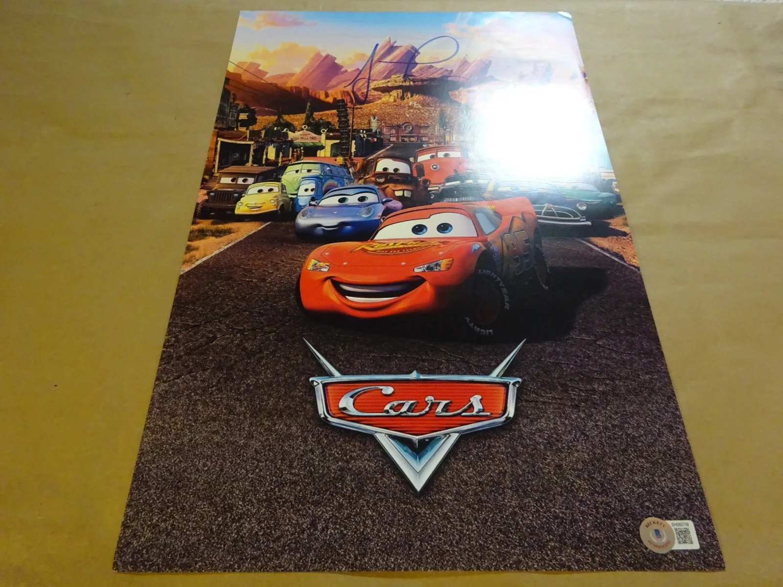 Jay Leno — Autographed Jay Leno Signed Disney Cars It 11"x17" Photo Beckett BAS COA, изображение 2