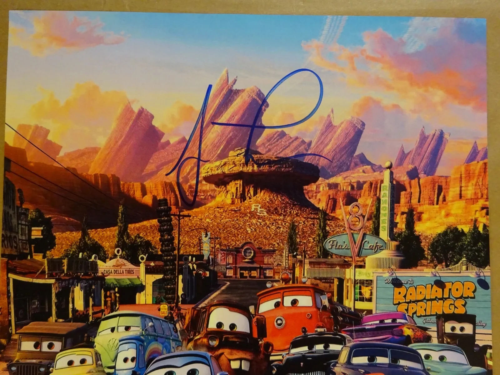 Jay Leno — Autographed Jay Leno Signed Disney Cars It 11"x17" Photo Beckett BAS COA, изображение 3