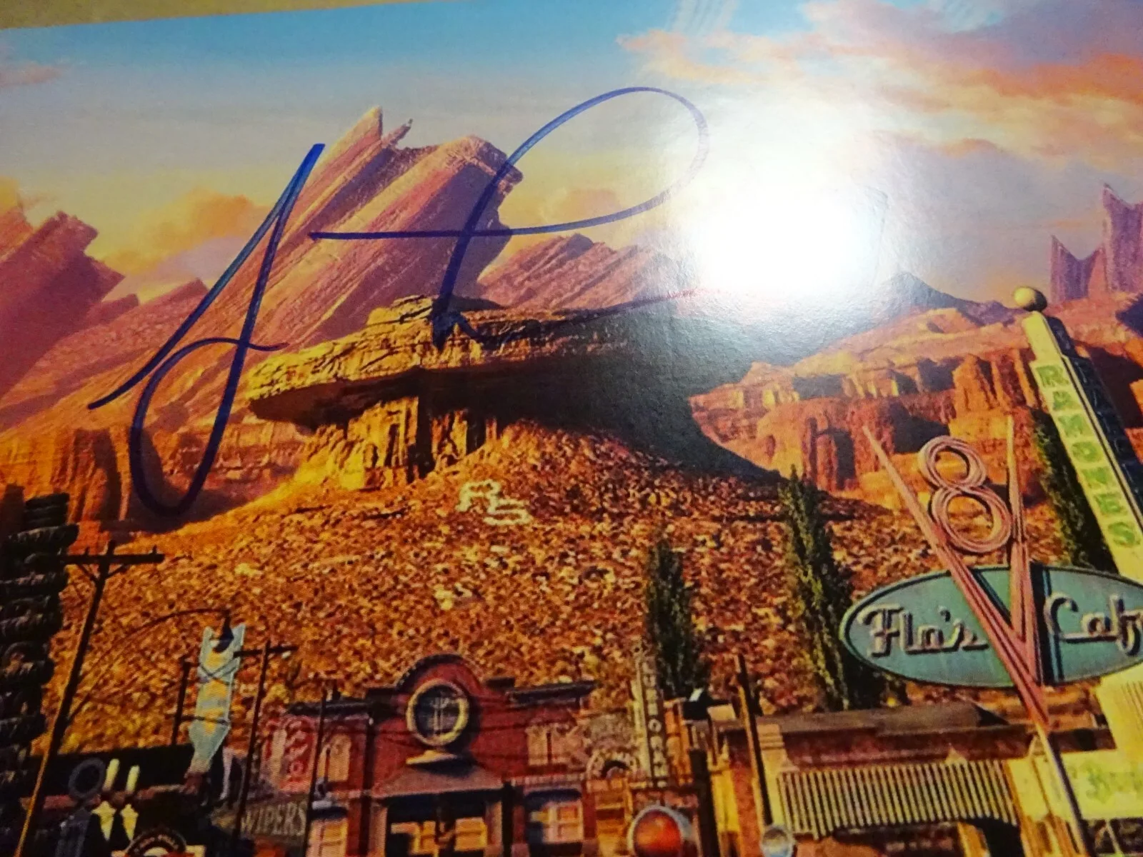 Jay Leno — Autographed Jay Leno Signed Disney Cars It 11"x17" Photo Beckett BAS COA, изображение 4