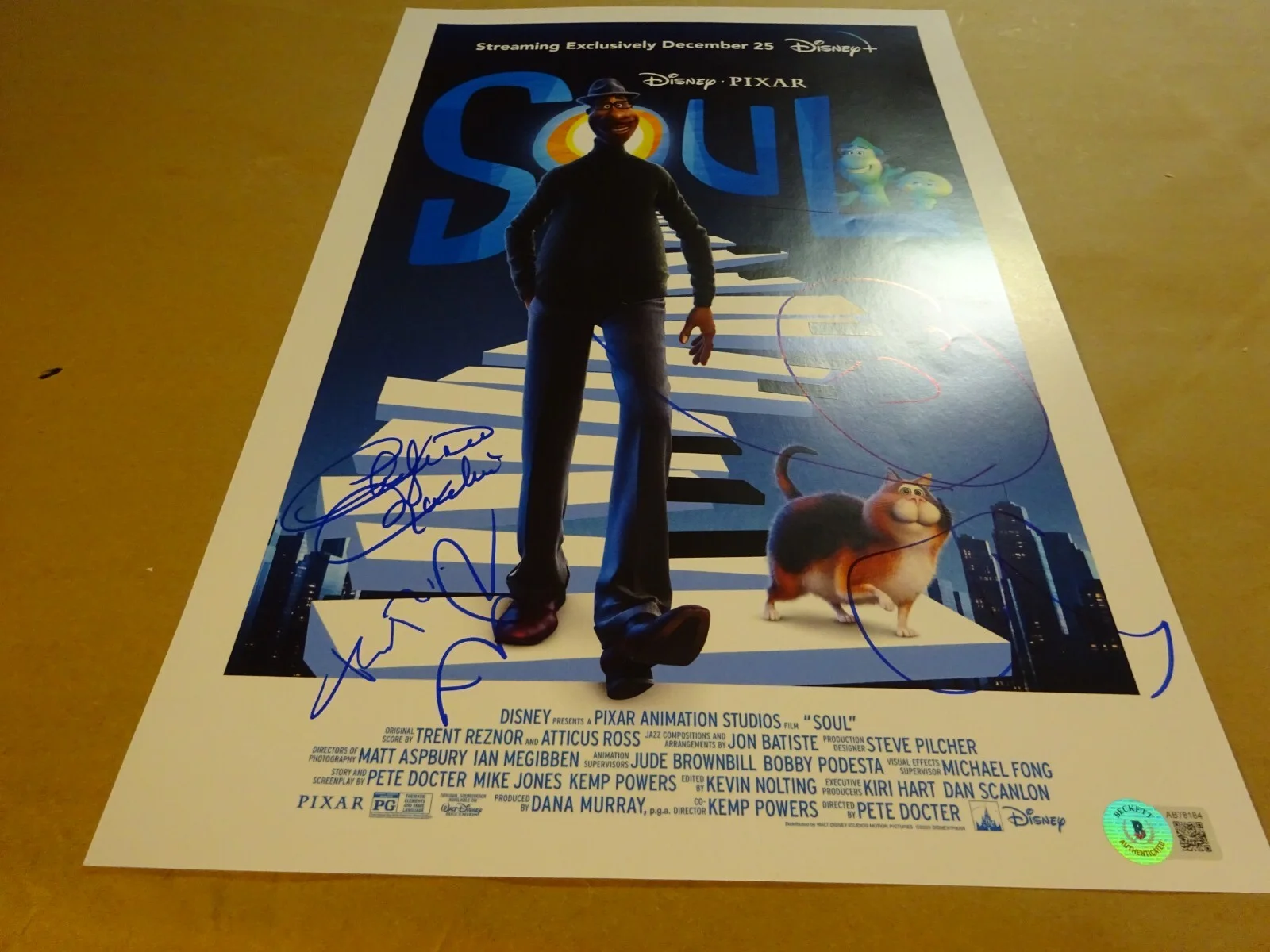 Donnell Rawlings, Phylicia Rashad, Questlove — Signed Disney Soul 11x17 Photo Autographed by 3 Beckett COA LOA Questlove ++, изображение 3
