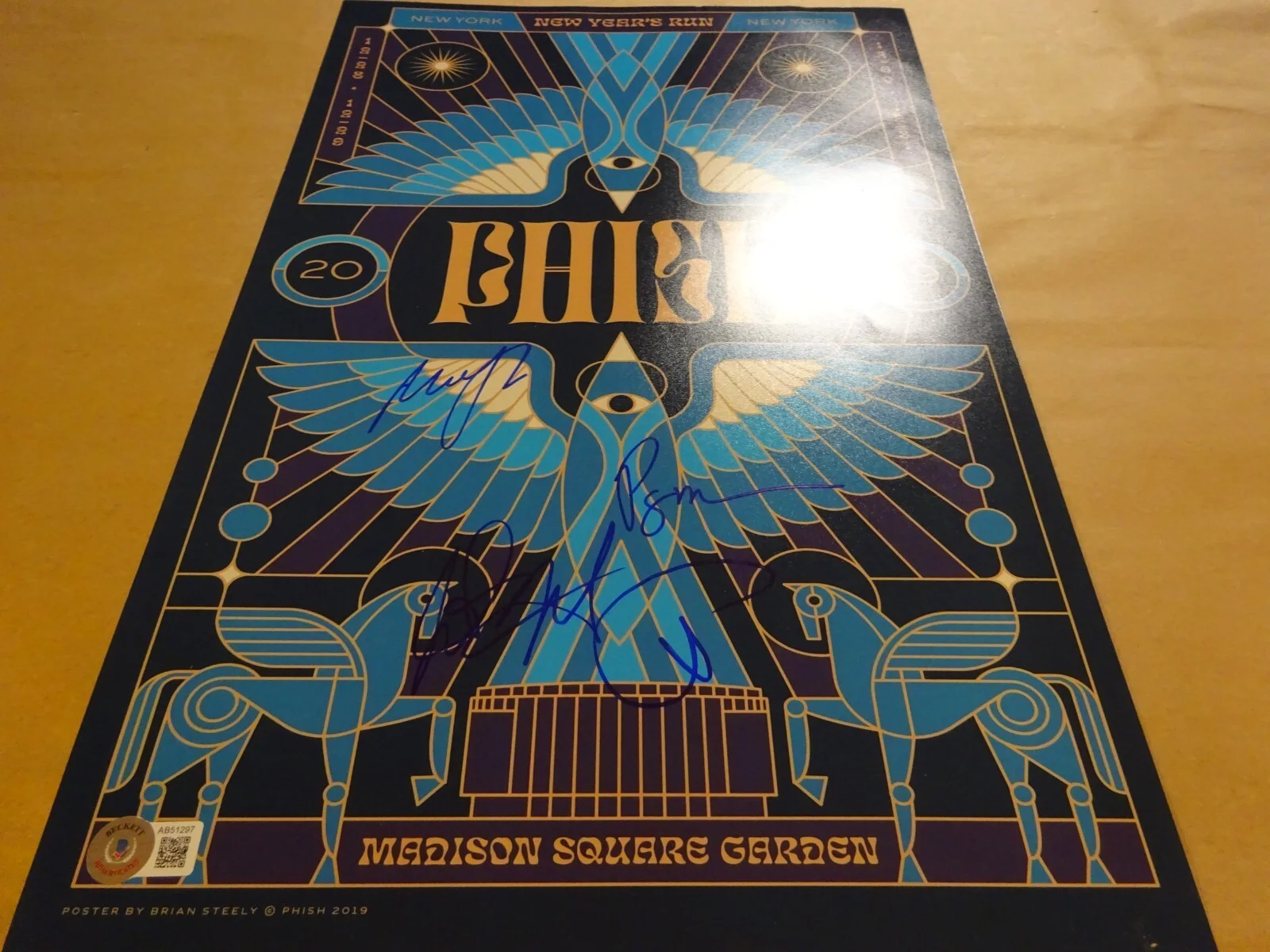 Autographed Phish Signed 11x17 Photograph Beckett COA LOA Complete w Jon Fishman, изображение 3