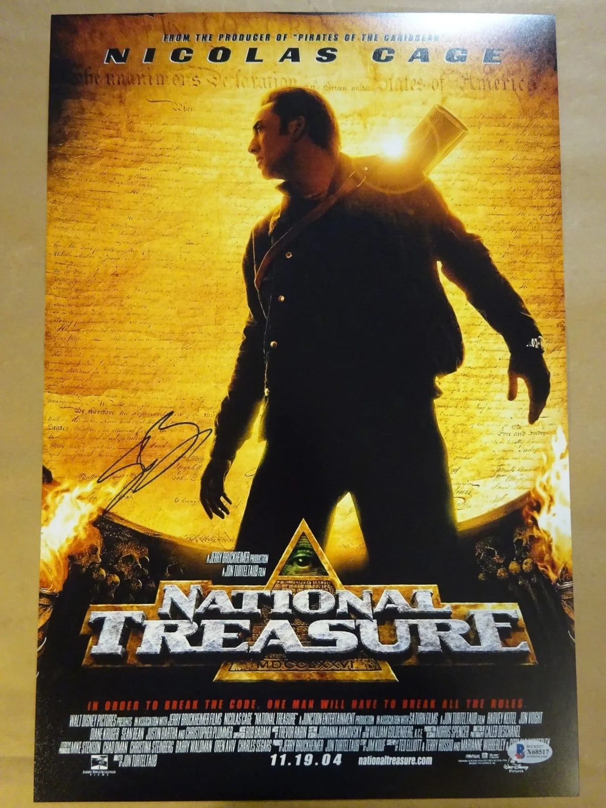 Sean Bean — Signed Sean Bean Autographed National Treasure 12"X18" Photo Beckett BAS COA, image 2