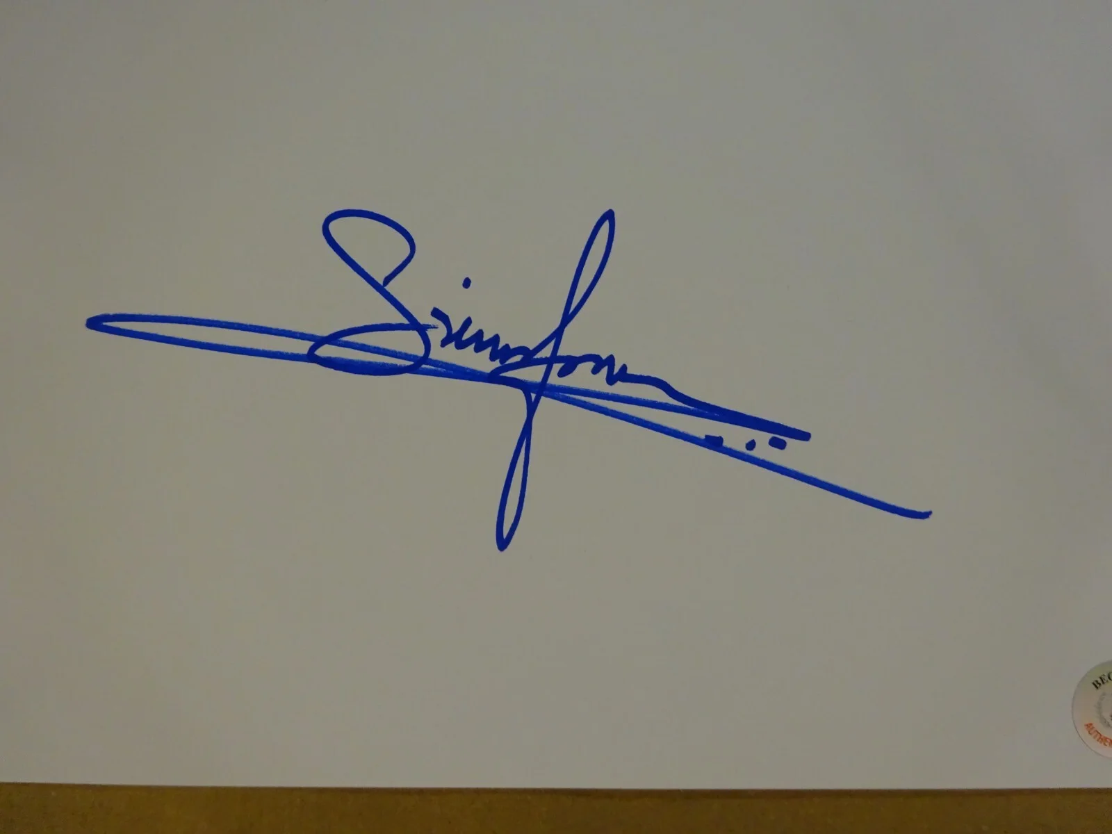 Mara Wilson, Simon Jones — Autographed SIMON JONES & MARA WILSON Signed White Sheet Paper BECKETT BAS COA, изображение 4