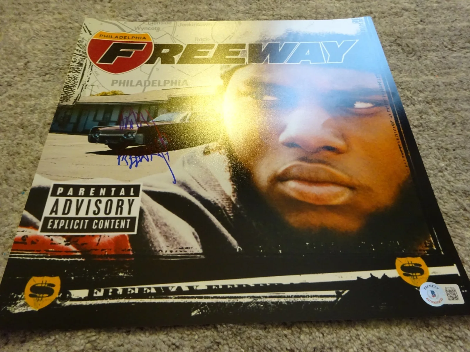 Signed Philadelphia Freeway Autographed 12"x12" Photo Album Cover Beckett COA, изображение 2