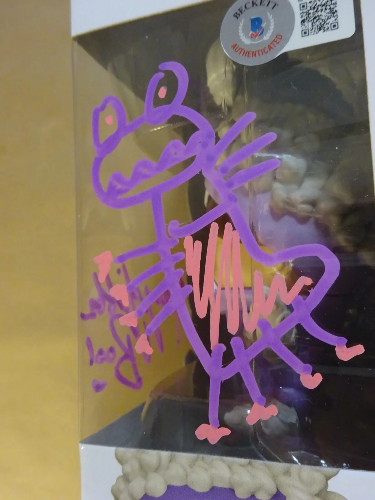 Mary Gibbs — Autographed Mary Gibbs Signed & Sketch Boo Monsters Inc #1153 Funko Pop BAS COA, image 5