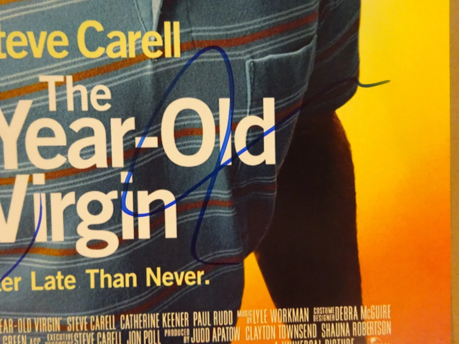 Judd Apatow, Seth Rogen — Signed JUDD APATOW & SETH ROGEN The 40 Year old Virgin 11"x17" Photo BAS COA, image 5