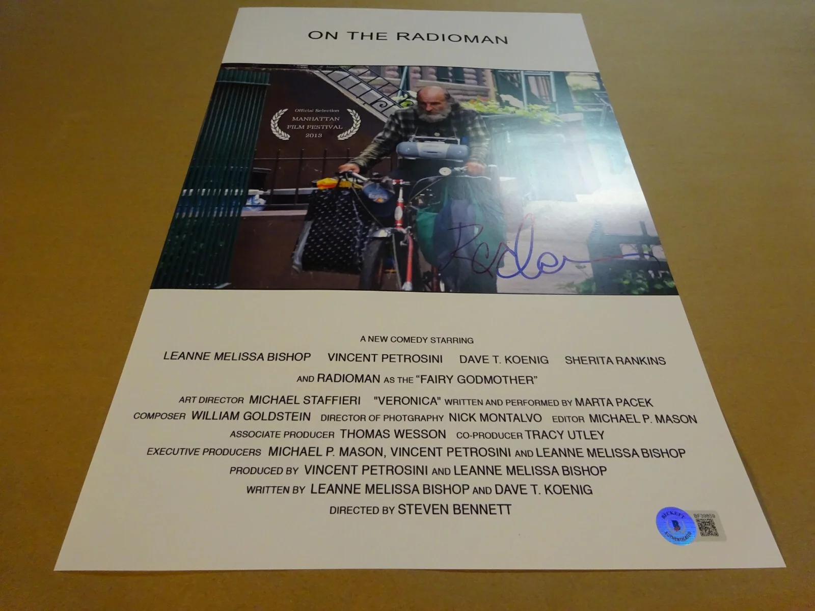 Radio Man — Signed RADIO MAN Autographed On The Radioman 11"x17" Photo Beckett BAS COA, image 2