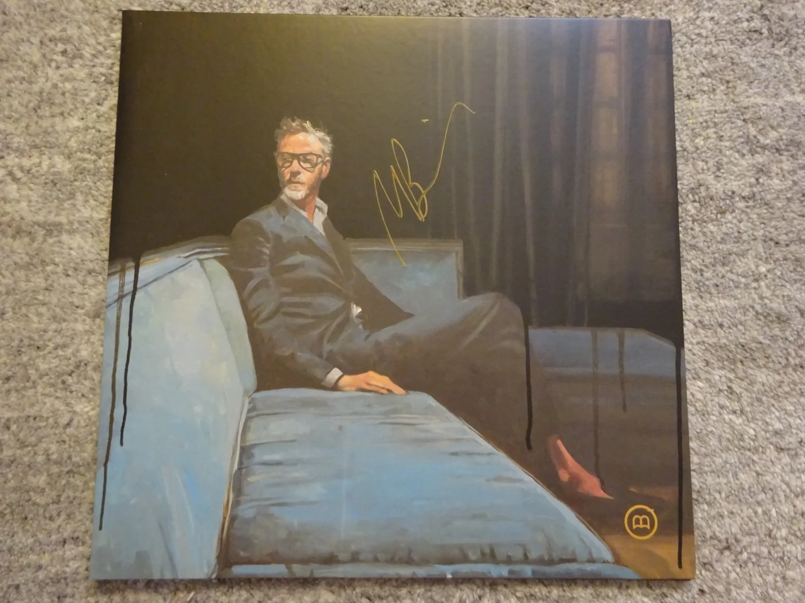 Signed Matt Berninger Autographed Serpentine Prison Album Cover Beckett BAS COA, image 2