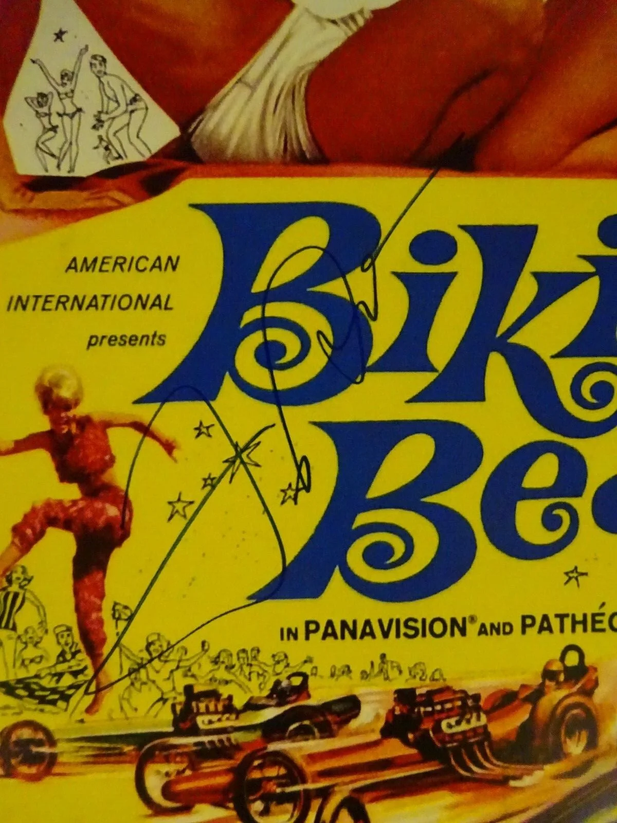 Frankie Avalon — Signed FRANKIE AVALON Autographed BIKINI BEACH 11"x17" Photo BECKETT BAS COA, изображение 3