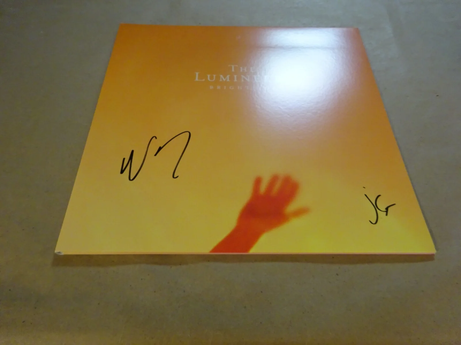 Signed The Lumineers Brightside Vinyl Album Cover Schultz & Fraites Beckett COA, изображение 2