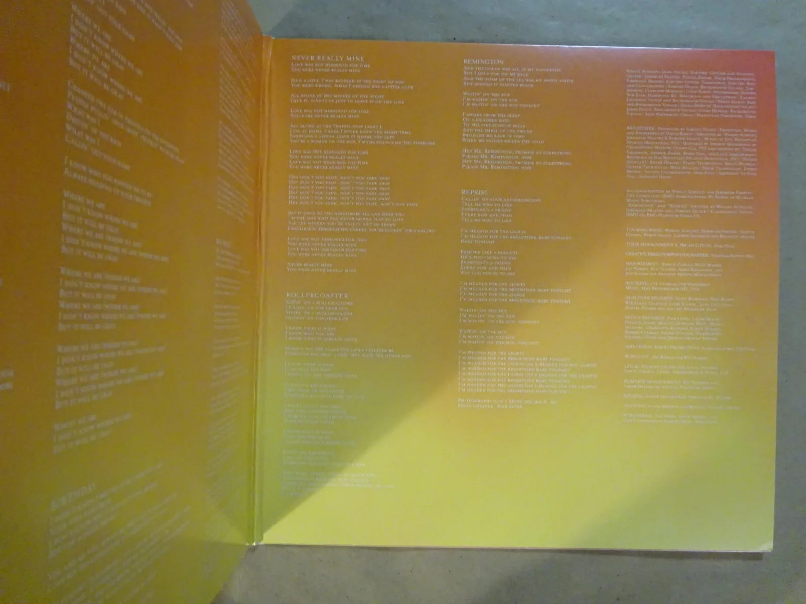 Signed The Lumineers Brightside Vinyl Album Cover Schultz & Fraites Beckett COA, изображение 5
