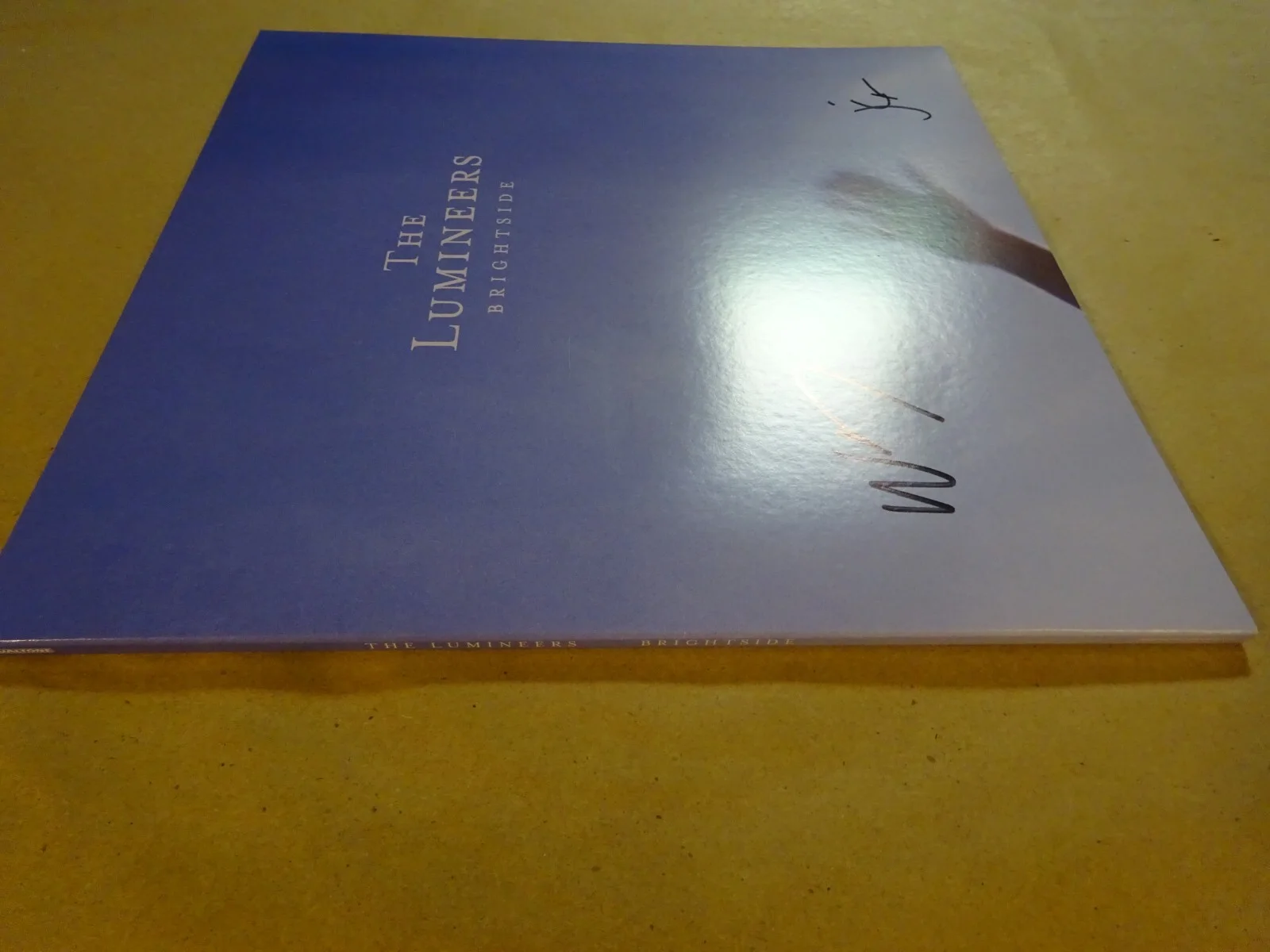 Signed THE LUMINEERS BRIGHTSIDE Cover WESLEY SCHULTZ & JEREMIAH FRAITES BAS COA, изображение 5