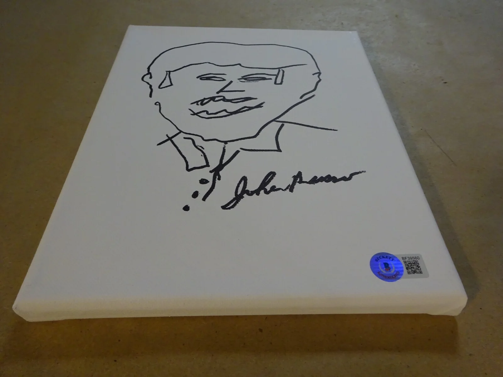 John Russo — Signed JOHN RUSSO Autographed Night of the Living Dead SKETCH 8"x10" CANVAS, изображение 2