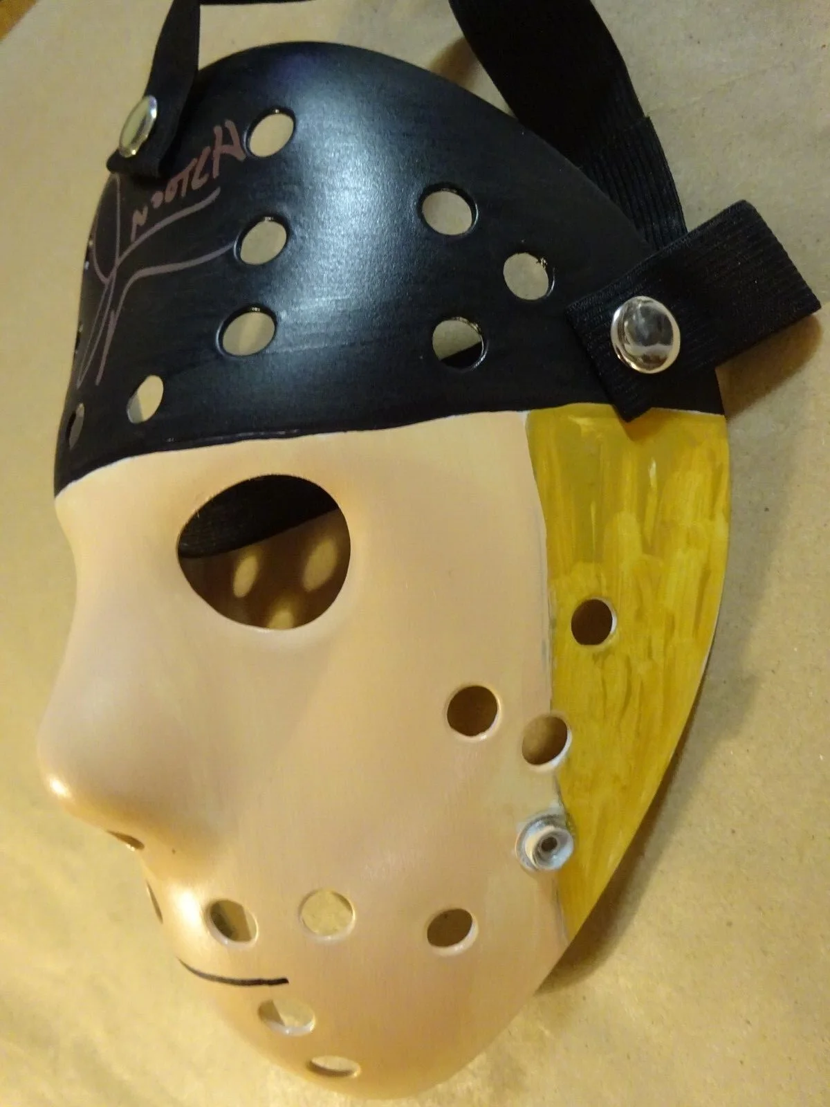 Jason Mewes — Signed Jason Mewes Autographed Painted Hockey Mask Beckett BAS COA, изображение 3