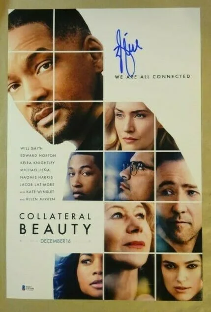 Will Smith — Signed Will Smith Autographed Collateral Beauty 12"x18" Photo Beckett BAS COA, image 2
