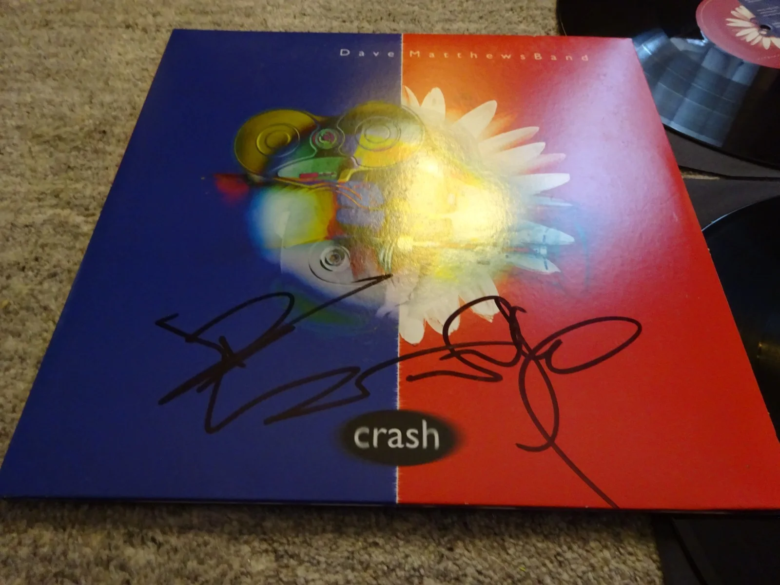Signed Dave Matthews & Stefan Lessard Autographed Crash DMB Album Beckett COA, image 3