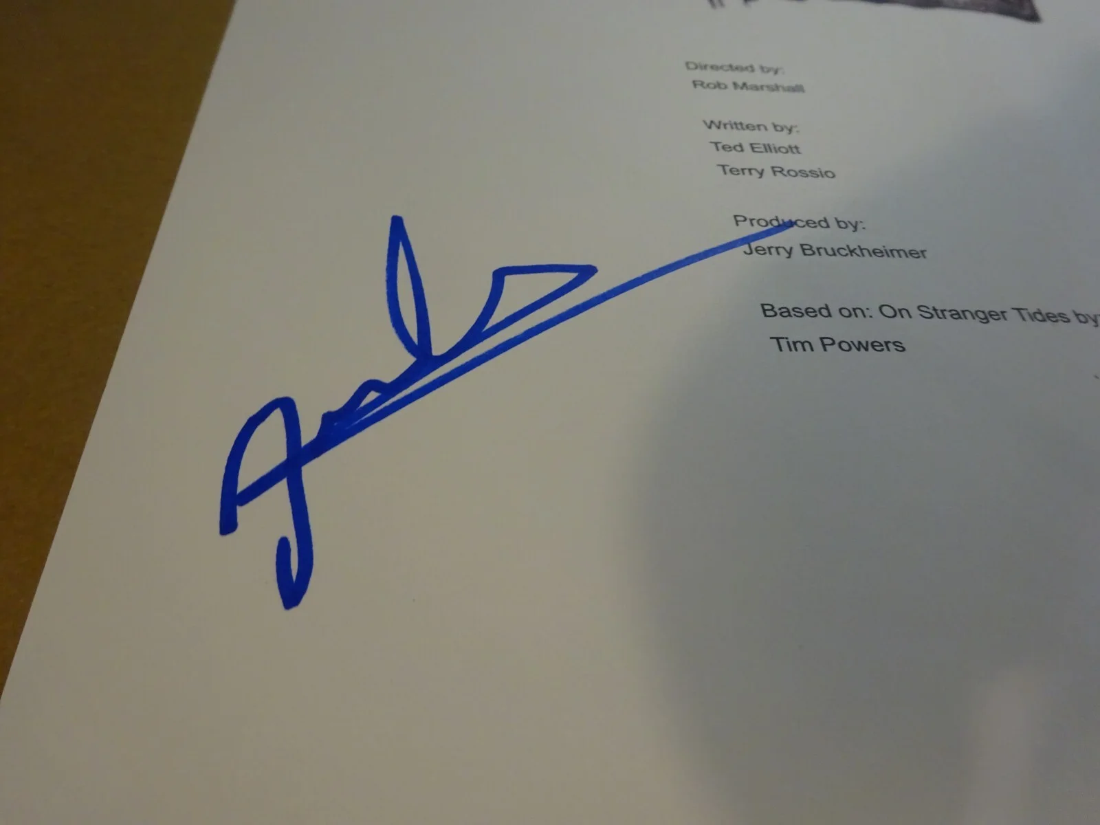 Penelope Cruz — Autographed Penelope Cruz Signed Pirates of the Caribbean Script Cover BAS COA, изображение 4