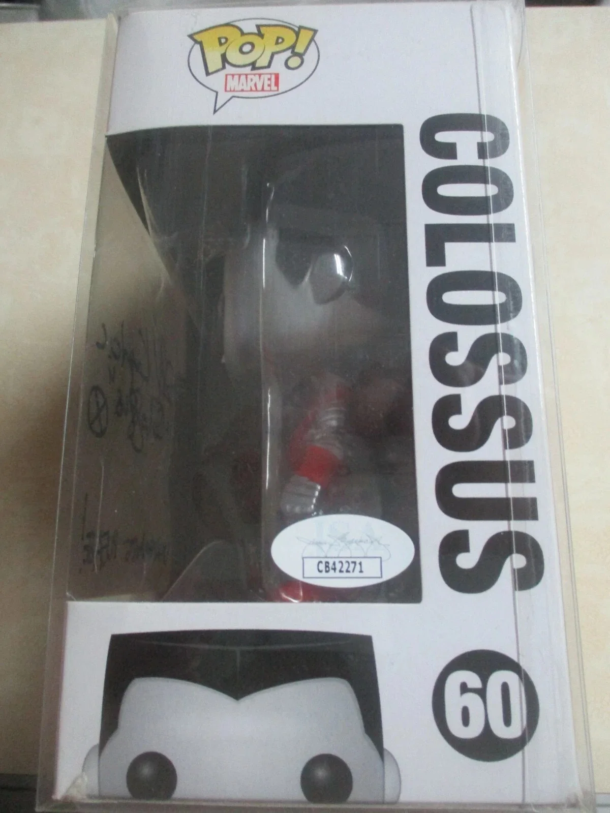 STEFAN KAPICIC — STEFAN KAPICIC (MARVEL COLOSSUS DEADPOOL) SIGNED/AUTOGRAPHED FUNKO POP #60-JSA, image 4