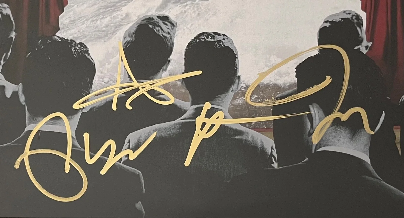 FALL OUT BOY X4 PETE WENTZ SIGNED FROM UNDER THE CORK TREE RECORD PROOF JSA COA, image 4