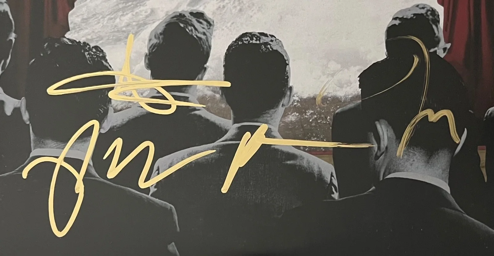 FALL OUT BOY X4 PETE WENTZ SIGNED FROM UNDER THE CORK TREE RECORD PROOF JSA COA, image 4