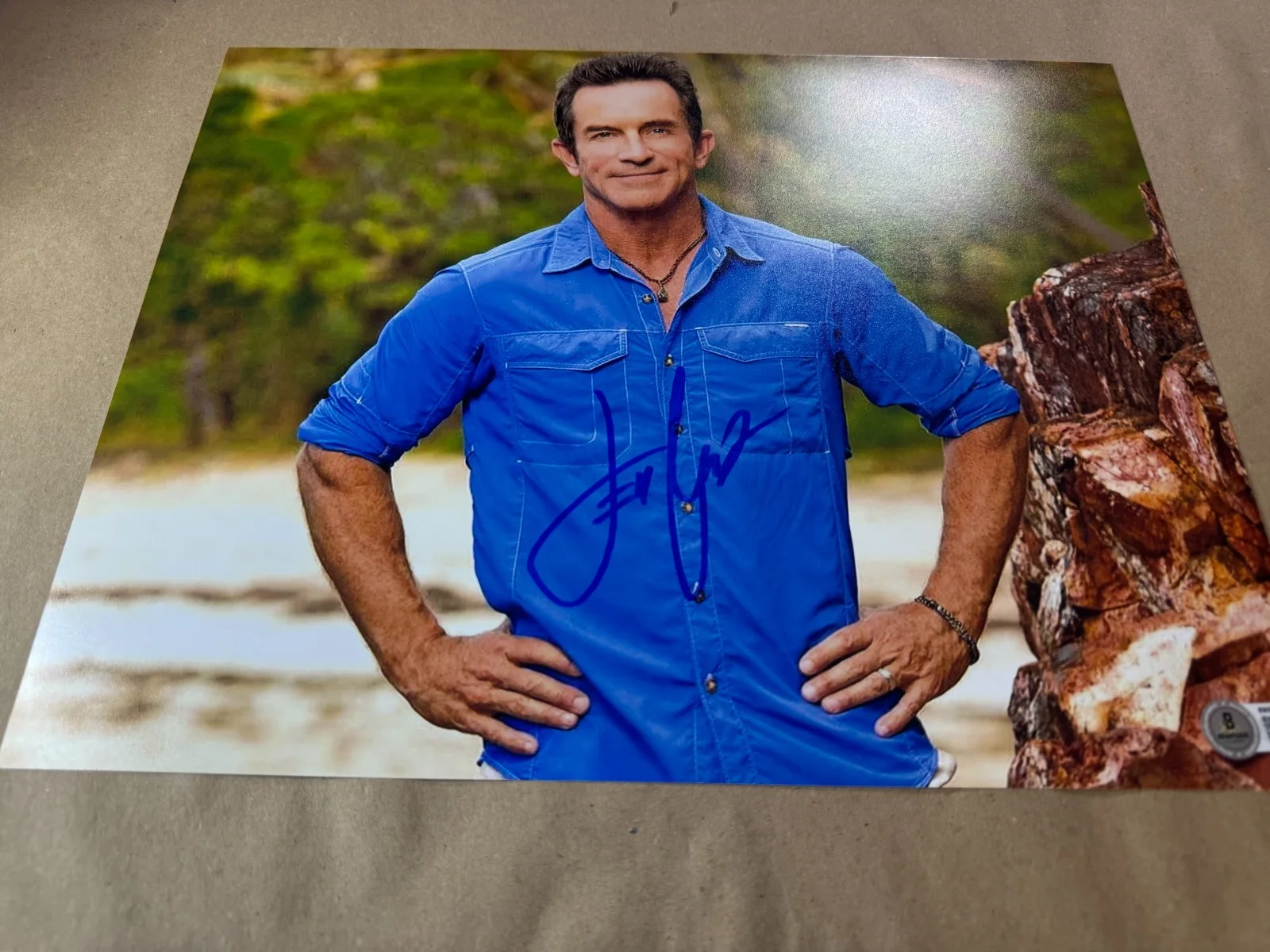Jeff Probst — Signed Jeff Probst Autographed 11"x14" Photo Survivor Beckett BAS COA, изображение 2