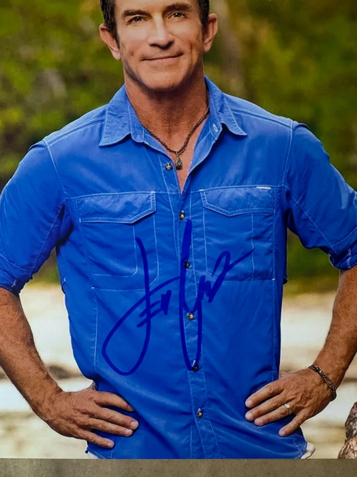Jeff Probst — Signed Jeff Probst Autographed 11"x14" Photo Survivor Beckett BAS COA, изображение 3