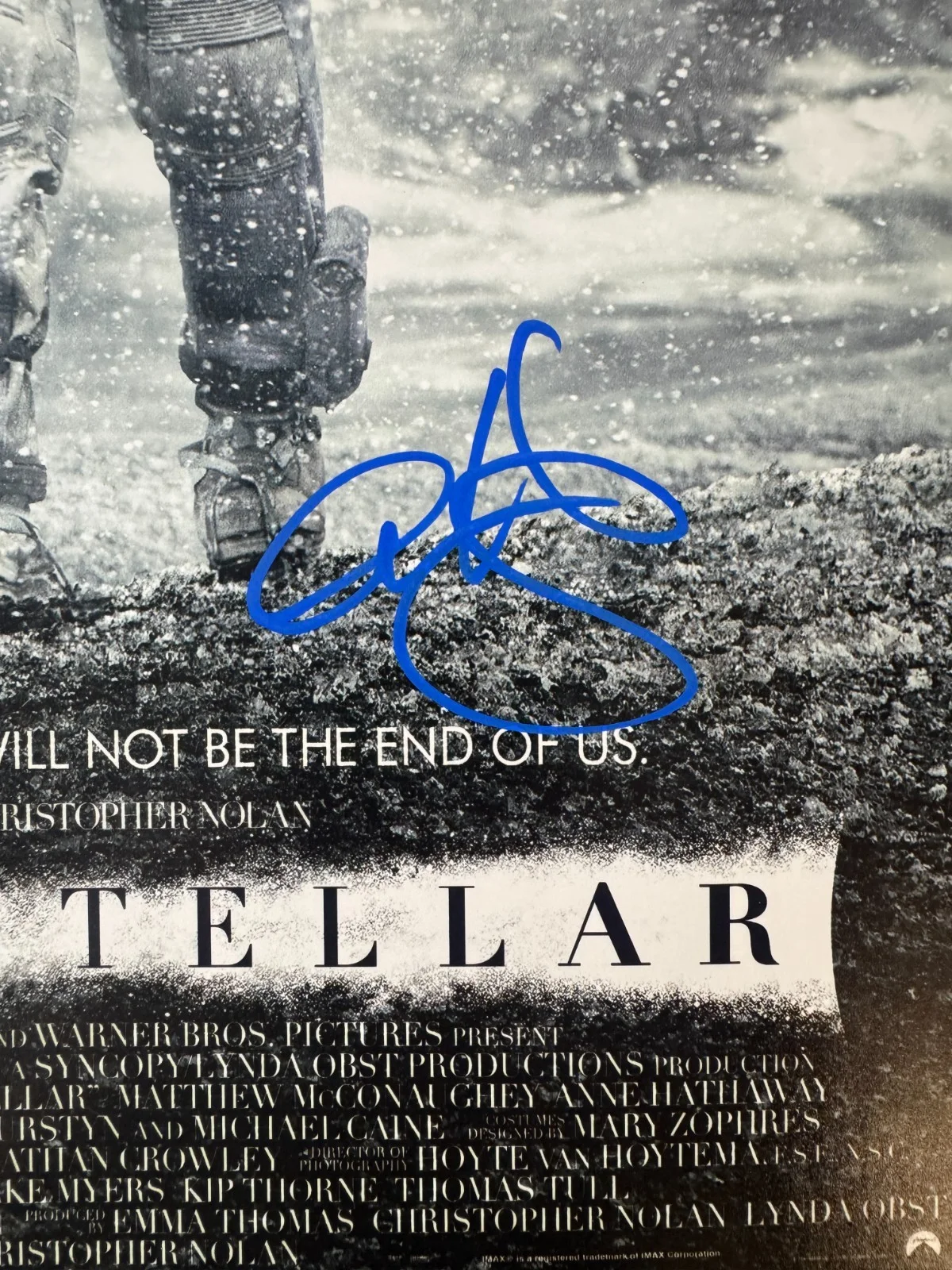 Anne Hathaway, Casey Affleck — Interstellar 11”x17” Photo Signed By Anne Hathaway Casey Affleck Beckett BAS COA, изображение 5