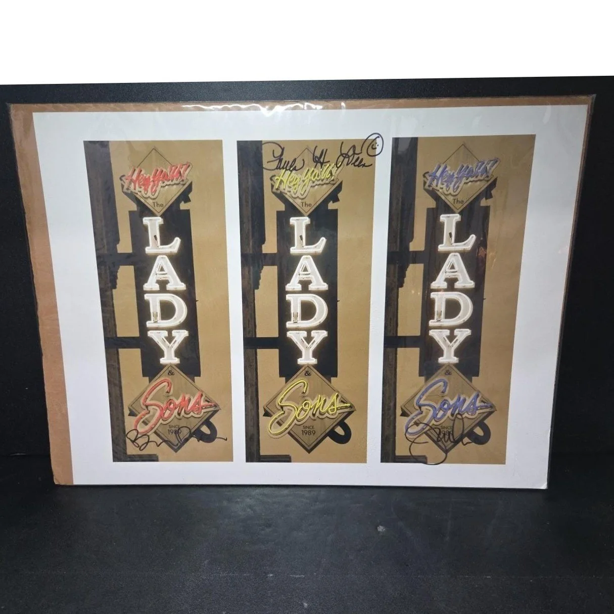 Paula Deen, Bobby Deen, Jamie Deen — Paula Deen Signed Picture, The Lady & Sons Restaurant Photo, Southern Culinary, изображение 2