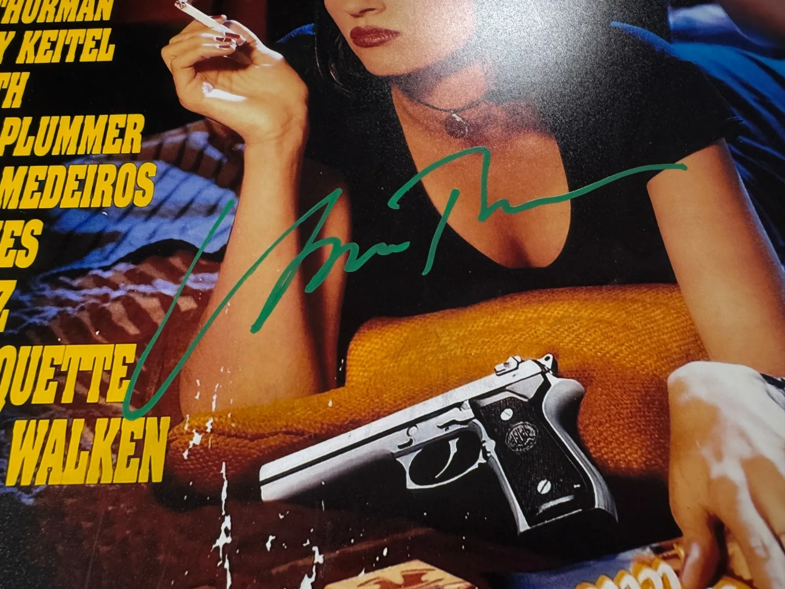 Uma Thurman — Signed Uma Thurman Autographed Pulp Fiction 11”x17” Photo Beckett BAS COA, image 4