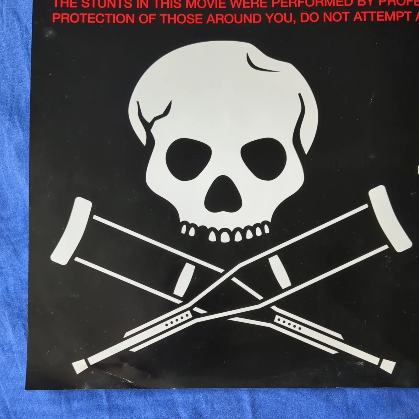 ORIGINAL Jackass The Movie 2002 16" x 12" UK MINI QUAD CINEMA MOVIE POSTER, изображение 2