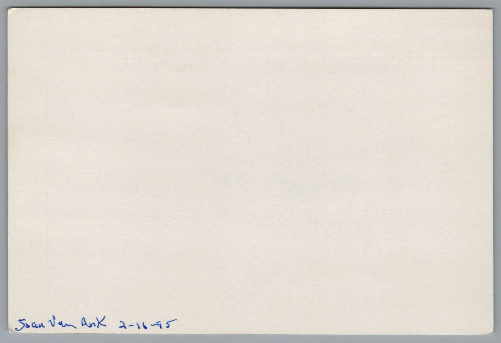Joan Van Ark — Joan Van Ark Signed 4x6 Index Card Knots Landing Autographed, image 2
