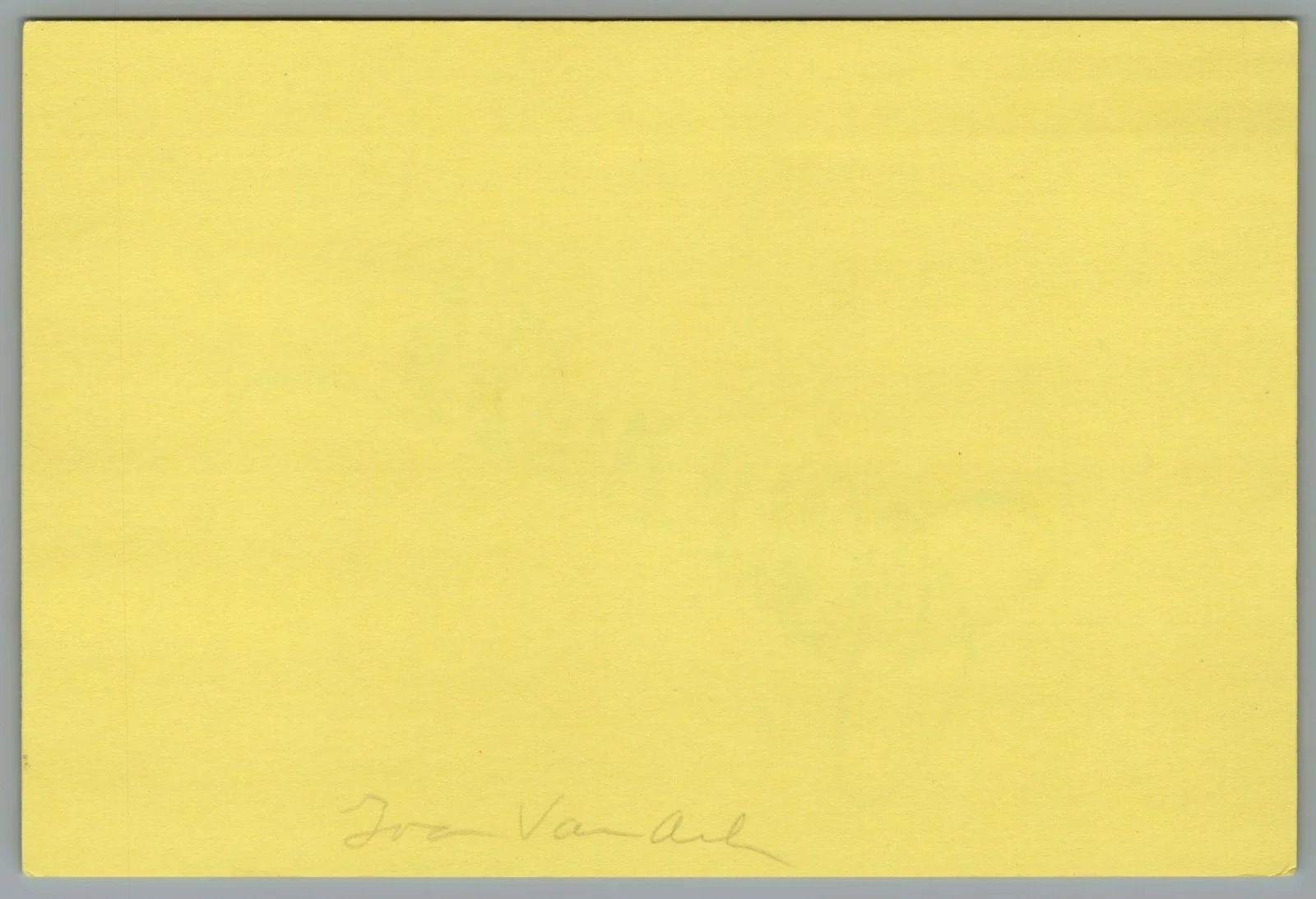 Joan Van Ark — Joan Van Ark Signed 4x6 Index Card Knots Landing Valene Ewing Autographed, image 2