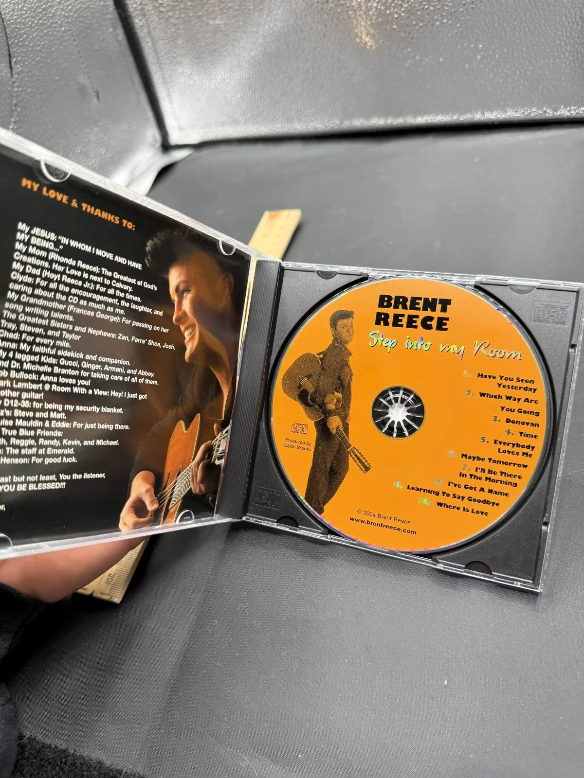 Brent Reece Step Into My Room CD, 2004 Rare Indie Country Signed Autographed, изображение 3