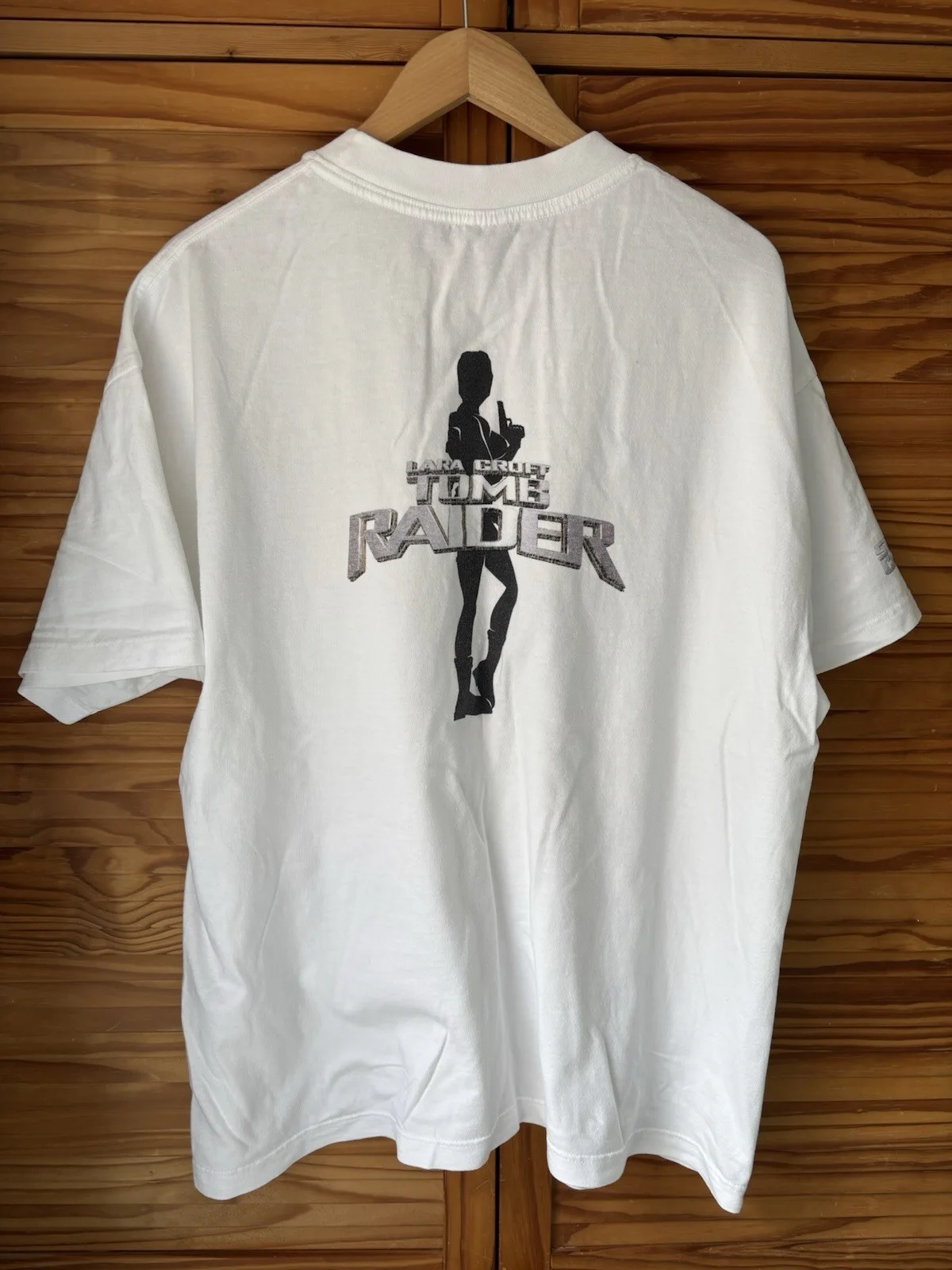 Lara Croft Stunt Crew Movie Cast Member T-shirt Vintage Size XL, изображение 2