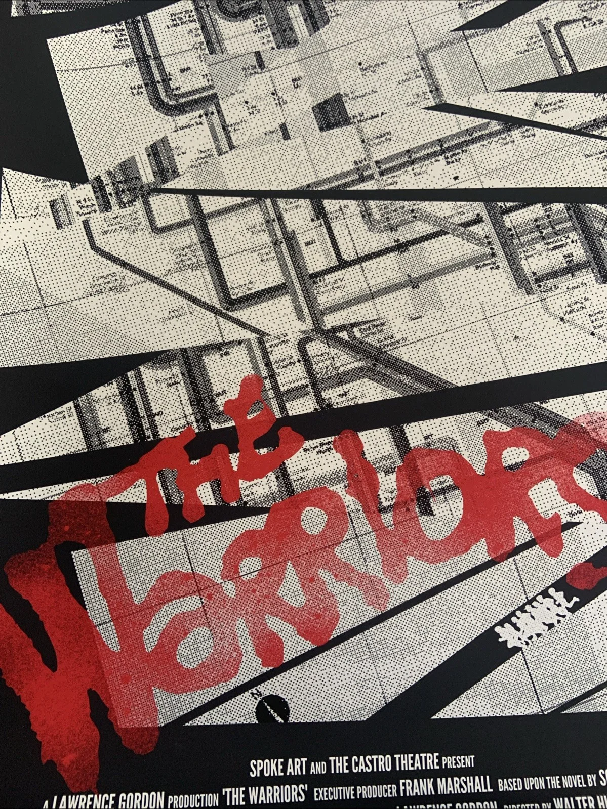 The Warriors Rare Screen Print Castro Theatre Poster 4/100, image 2