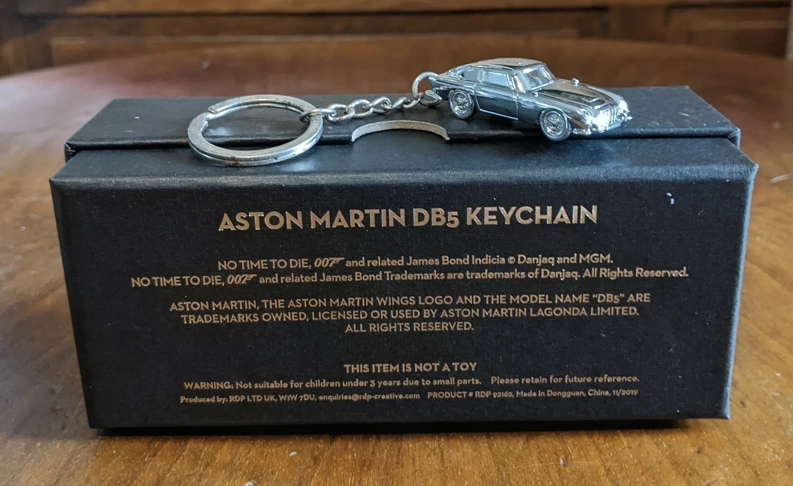 James Bond 007 No Time to Die Exclusive Aston Martin DB5 Keyring MIB Rare, изображение 2
