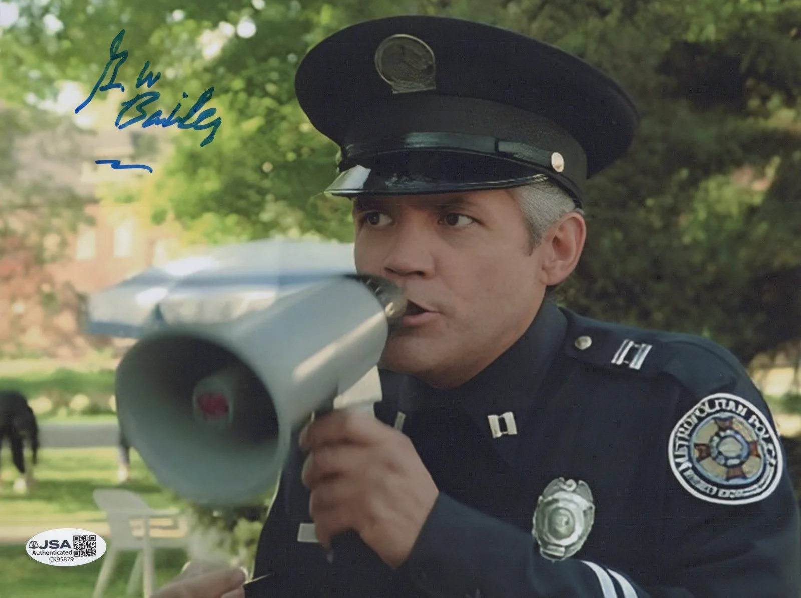 G.W. BAILEY — GW BAILEY Hand Signed POLICE ACADEMY 8x10 Photo AUTHENTIC Autograph JSA COA CERT