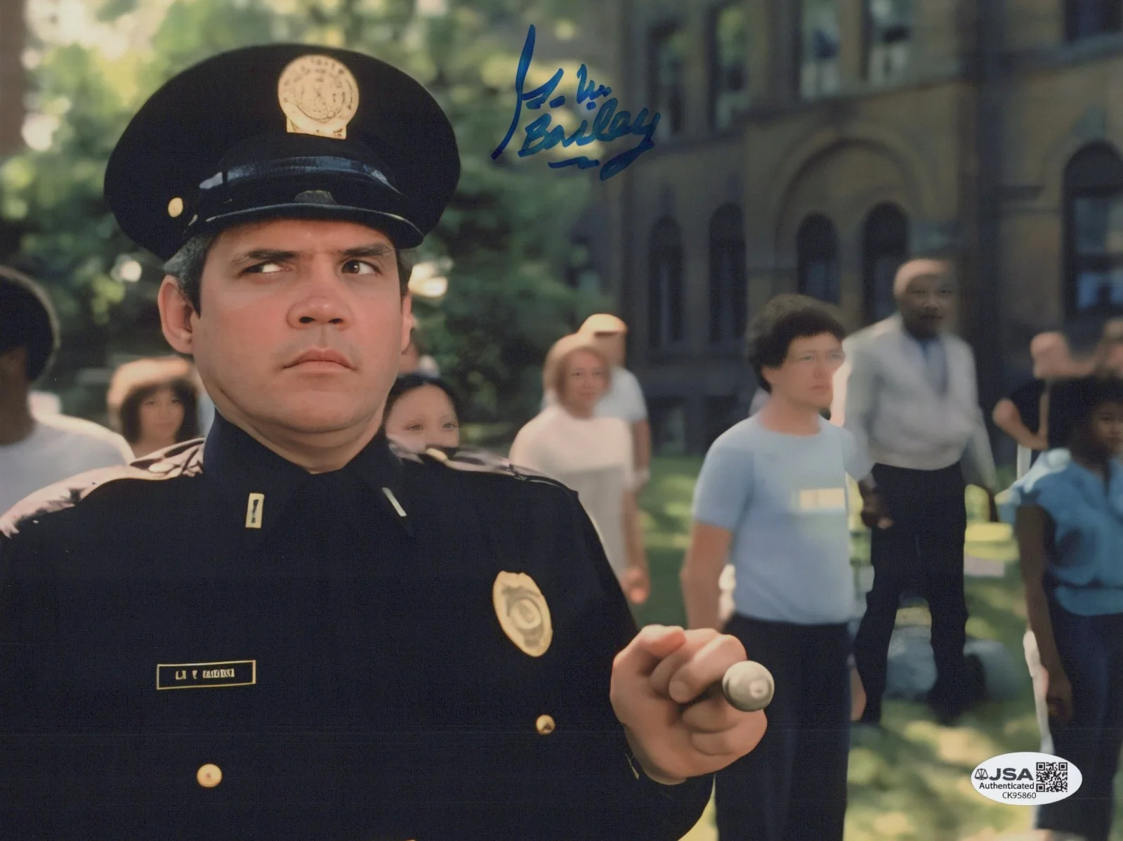 G.W. BAILEY — GW BAILEY Hand Signed POLICE ACADEMY 8x10 Photo AUTHENTIC Autograph JSA COA CERT