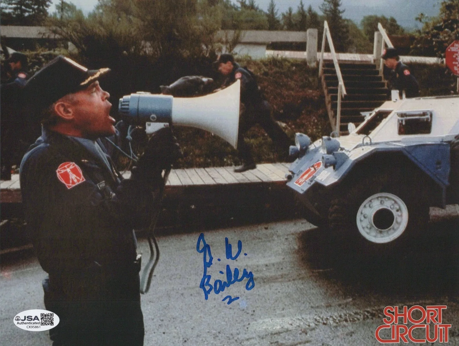 G.W. BAILEY — GW BAILEY Hand Signed POLICE ACADEMY 8x10 Photo AUTHENTIC Autograph JSA COA CERT