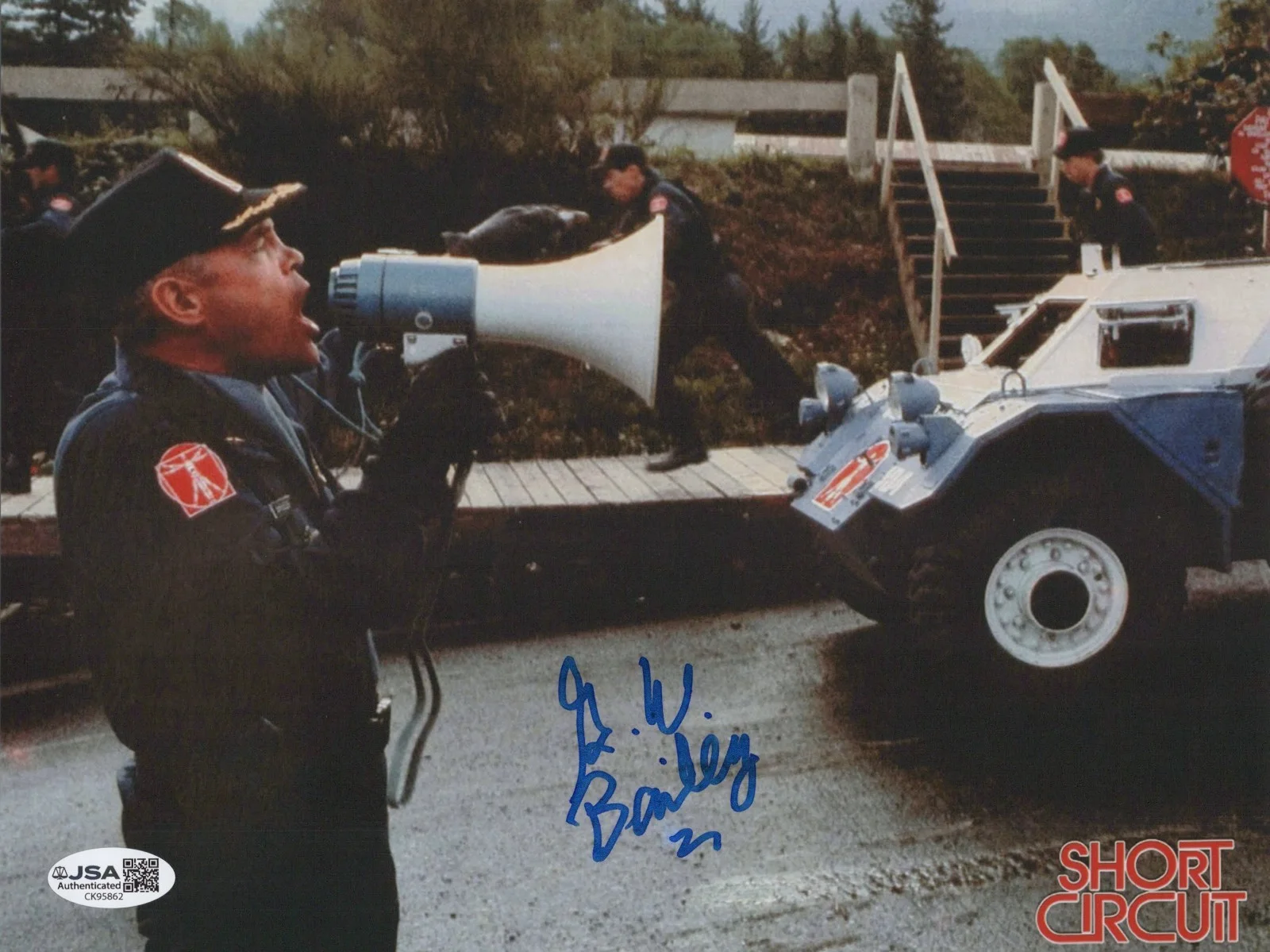 G.W. BAILEY — GW BAILEY Hand Signed POLICE ACADEMY 8x10 Photo AUTHENTIC Autograph JSA COA CERT
