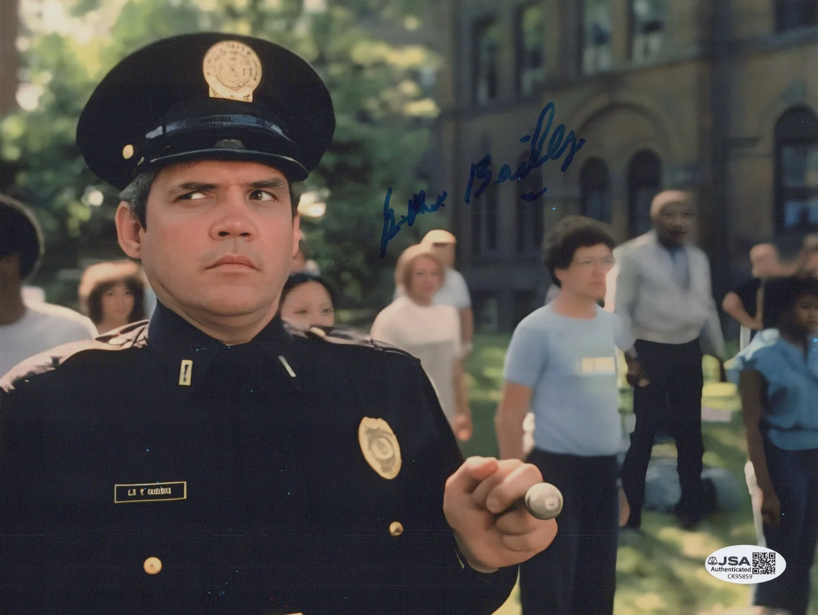 G.W. BAILEY — GW BAILEY Hand Signed POLICE ACADEMY 8x10 Photo AUTHENTIC Autograph JSA COA CERT