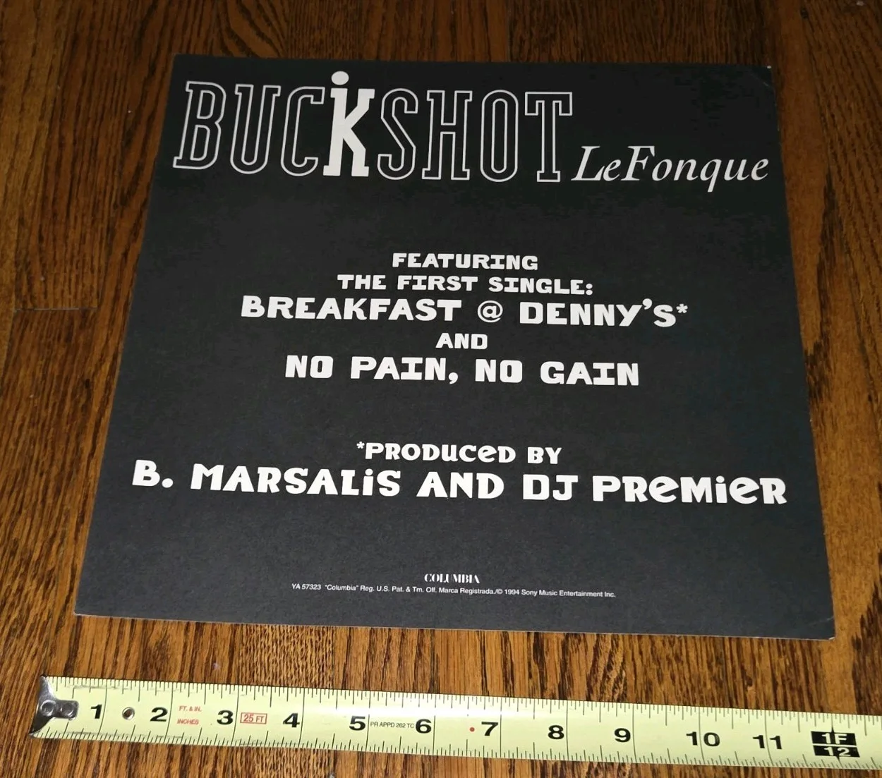 Buckshot LeFonque Branford Marsalis Signed Autograph Cd/record Promo Poster Flat, image 3
