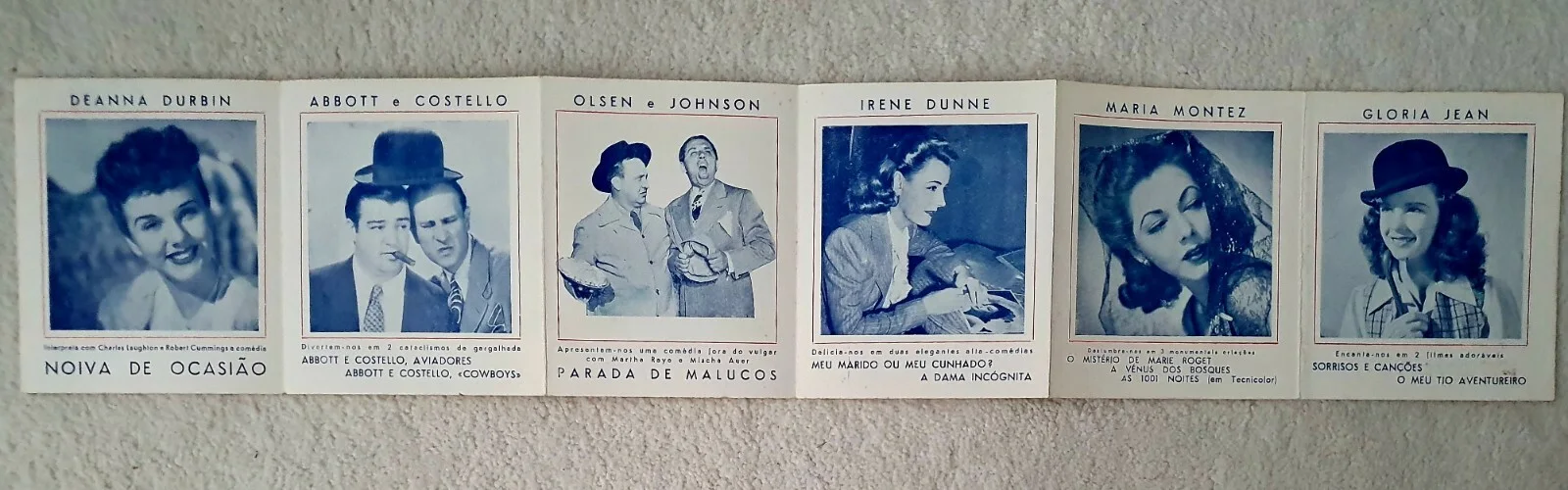 ORIGINAL 1943 UNIVERSAL SALES PROMO - DURBIN, MONTEZ, DIETRICH, ABBOTT COSTELLO, изображение 3